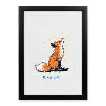 Fox Christian - Framed poster (27 × 37 cm) - black - Front