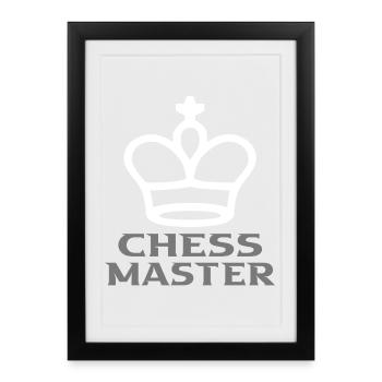 Échecs - Affiche encadrée (27 × 37 cm) - noir - Devant