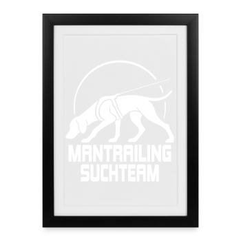 Vizsla Mantrailing Search Team Dog Dog Wilsigns - Framed poster (27 × 37 cm) - black - Front