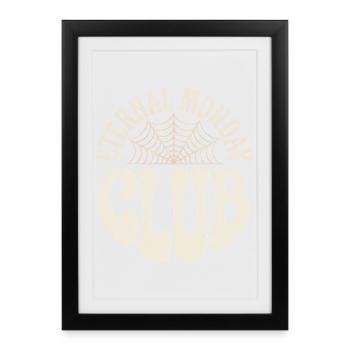 Emerald Monday Club Logo - Framed poster (27 × 37 cm) - black - Front
