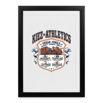 Kiez Athletics - Framed poster (27 × 37 cm) - black - Front