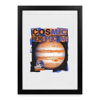 Perspective cosmique - Affiche encadrée (27 × 37 cm) - noir - Devant