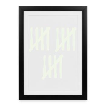 stripes_15 - Framed poster (27 × 37 cm) - black - Front
