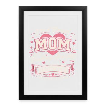 Stolze Mama, großartige Tochter | Mutter-Tochter-Humor - Gerahmtes Poster (27 × 37 cm) - Schwarz - Vorne