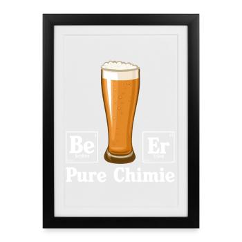 Pure chimie - Affiche encadrée (27 × 37 cm) - noir - Devant