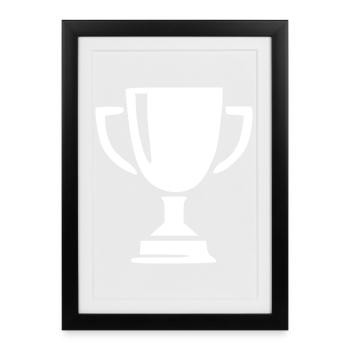 Cup Victory Gift Sportsman - Framed poster (27 × 37 cm) - black - Front