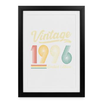 Vintage 1996 Limited Edition 30th Birthday - Framed poster (27 × 37 cm) - black - Front
