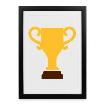 Coupe - Affiche encadrée (27 × 37 cm) - noir - Devant