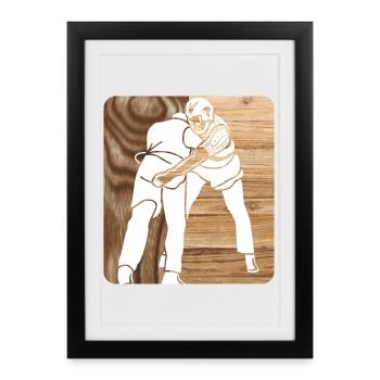 Les échangistes Trosenlupf Scgwingen sont fabriqués en bois dur - Affiche encadrée (27 × 37 cm) - noir - Devant