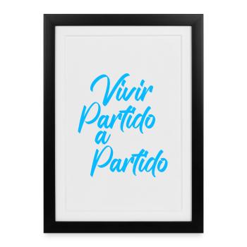 Vivir partido a partido Producto Oficial Camiseta - Framed poster (27 × 37 cm) - black - Front