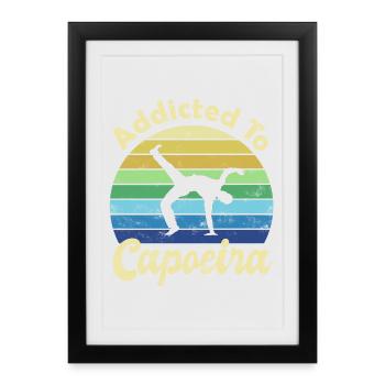 Capoeira - Affiche encadrée (27 × 37 cm) - noir - Devant