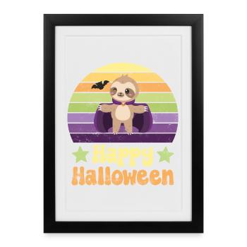 Halloween Vampire Dracula - Affiche encadrée (27 × 37 cm) - noir - Devant