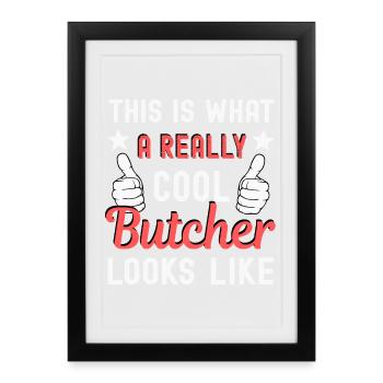 Boucher Boucher - Affiche encadrée (27 × 37 cm) - noir - Devant