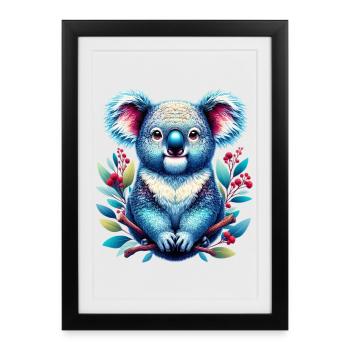 Koala - Affiche encadrée (27 × 37 cm) - noir - Devant