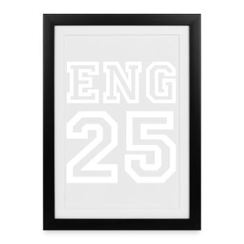 ENGLAND - Framed poster (27 × 37 cm) - black - Front