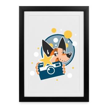 Dog Photographer - Framed poster (27 × 37 cm) - black - Front