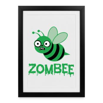 Zombi - Affiche encadrée (27 × 37 cm) - noir - Devant