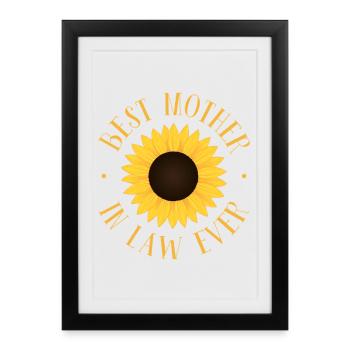 Meilleure belle-mère de tous les temps - Affiche encadrée (27 × 37 cm) - noir - Devant