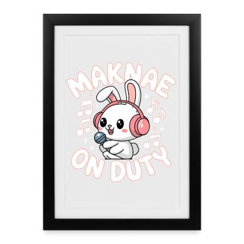 K-Pop Fan Funny Korea Maknae - Framed poster (27 × 37 cm) - black - Front