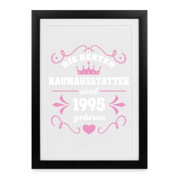 Interior decorator Birthday born in 1995 - Framed poster (27 × 37 cm) - black - Front