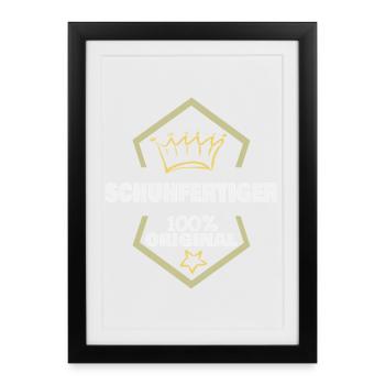 Plus fabricant de chaussures que travail - Affiche encadrée (27 × 37 cm) - noir - Devant