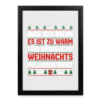 Christmas - Framed poster (27 × 37 cm) - black - Front