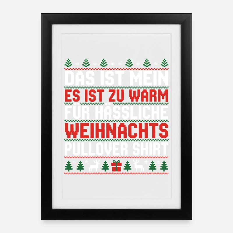 Christmas - Framed poster (27 × 37 cm) - black