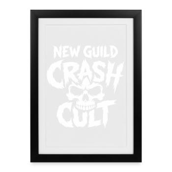 New Guild Crash Cut Skull - Framed poster (27 × 37 cm) - black - Front