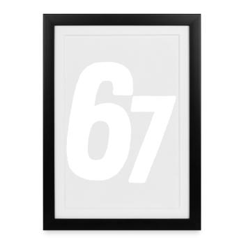 67 Six Seven - Framed poster (27 × 37 cm) - black - Front