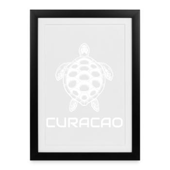 Curacao - Framed poster (27 × 37 cm) - black - Front