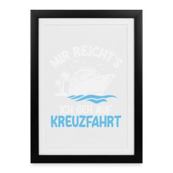 Cruise Holiday Cruise Ship Cruise - Framed poster (27 × 37 cm) - black - Front