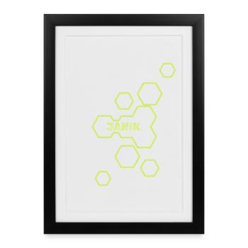 Style Janik - Affiche encadrée (27 × 37 cm) - noir - Devant
