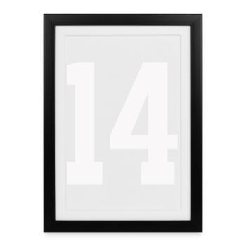 14- - Framed poster (27 × 37 cm) - black - Front