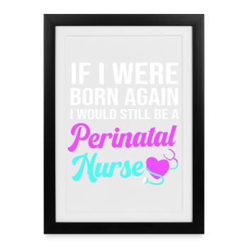 Obgyny Obstetrics Midwife - Framed poster (27 × 37 cm) - black - Front