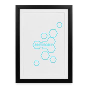 Anthony as a style - Framed poster (27 × 37 cm) - black - Front