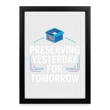 Preserving Yesterday for Tomorrow - Framed poster (27 × 37 cm) - black - Front