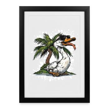 Bande dessinée Goose Summer - Affiche encadrée (27 × 37 cm) - noir - Devant