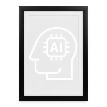 Ai, Artificial Intelligence, AI Technology - Framed poster (27 × 37 cm) - black - Front