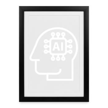 Ai, Artificial Intelligence, AI Technology - Framed poster (27 × 37 cm) - black - Front