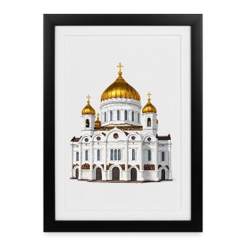 Moscow Patriarchate - Framed poster (27 × 37 cm) - black - Front