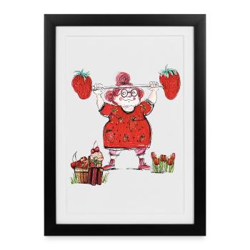 Mrs. Red - Framed poster (27 × 37 cm) - black - Front