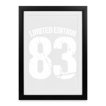 Limited Edition 83 Badge - Framed poster (27 × 37 cm) - black - Front