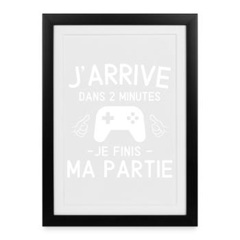 jeux vidéo, console de jeux, fan de jeux vidéo - Affiche encadrée (27 × 37 cm) - noir - Devant