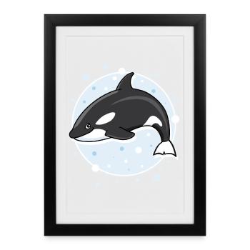 Orque - Affiche encadrée (27 × 37 cm) - noir - Devant