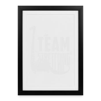 Dino Stretching Team - Framed poster (27 × 37 cm) - black - Front