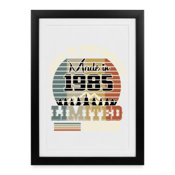 1985 Limited Edition - Framed poster (27 × 37 cm) - black - Front