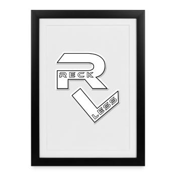 Réalisation Premier Reckless RECKLESS Gamer - Affiche encadrée (27 × 37 cm) - noir - Devant