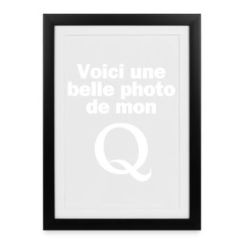 photo, selfie, photographe - Affiche encadrée (27 × 37 cm) - noir - Devant
