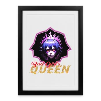 Bad Girl's Queen - Framed poster (27 × 37 cm) - black - Front