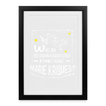 Who is this MARIE Krismes - Framed poster (27 × 37 cm) - black - Front